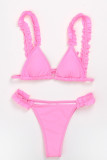 Fashion Sexy Patchwork Frenulum Swimwears
