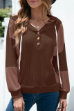 Fashion Casual Solid Split Joint Hooded Collar T-Shirts