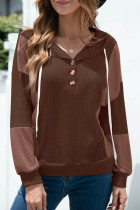Fashion Casual Solid Split Joint Hooded Collar T-Shirts