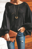 Fashion Casual Adult Solid Pullovers O Neck Tops