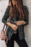 Fashion Street Adult Polyester Print Cardigan Turn-back Collar Outerwear