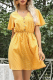 Fashion Elegant Dot Buckle V Neck A Line Dresses