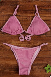 Fashion Sexy Solid Frenulum Swimwears