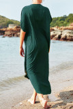 Fashion Vacation Print Split Joint Swimwears Cover Up