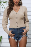 Fashion Street Solid V Neck Tops