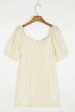 Fashion Casual Print Square Collar A Line Dresses