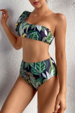Fashion Sexy Print Split Joint Swimwears