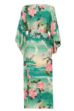 Fashion Vacation Print Swimwears Cover Up