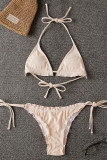 Fashion Sexy Solid Frenulum Swimwears