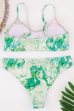 Fashion Sexy Print Split Joint Swimwears
