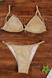 Fashion Sexy Solid Frenulum Swimwears