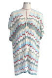 Fashion Vacation Patchwork Hollowed Out Swimwears Cover Up