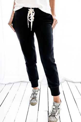 Fashion Casual Solid Frenulum Harlan Bottoms