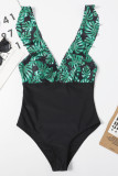 Fashion Sexy Print Split Joint Swimwears
