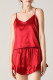 Fashion Living Solid Split Joint V Neck Sleeveless Two Pieces
