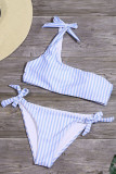 Fashion Sportswear Striped Swimwears