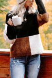 Fashion Street Striped Pullovers Half A Turtleneck Tops