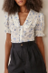 Floral Lace Buckle Peter Pan Collar Tops