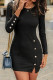 Fashion Street Solid Split Joint O Neck Princess Dresses