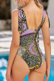 Fashion Vacation Print Split Joint Swimwears