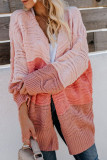 Fashion Street Patchwork V Neck Outerwear