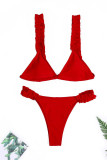 Fashion Sexy Patchwork Frenulum Swimwears