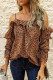 Fashion Casual Print Split Joint Spaghetti Strap Tops