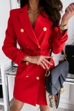 Fashion Street Solid Frenulum Turn-back Collar Outerwear