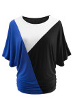 Fashion Casual Solid Split Joint O Neck T-Shirts