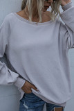 Fashion Street Solid O Neck Tops