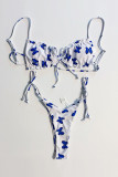 Fashion Simplicity Solid Frenulum Swimwears