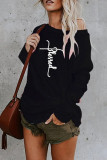 Fashion Elegant Print O Neck Tops