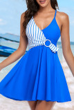 Fashion Vacation Print Split Joint Swimwears