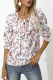 Fashion Elegant Floral Frenulum Flounce Ribbon Collar Tops