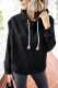 Fashion Casual Solid Split Joint Hooded Collar Tops