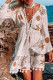 Fashion Sweet Print Tassel V Neck Dresses