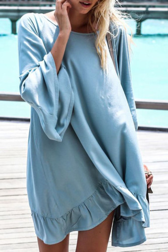 Fashion Sexy Solid Split Joint Backless Swimwears Cover Up