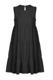 Fashion Casual Solid Split Joint O Neck Princess Dresses