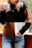 Fashion Street Striped Pullovers Half A Turtleneck Tops