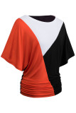 Fashion Casual Solid Split Joint O Neck T-Shirts