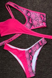 Fashion Sexy Animal Print Split Joint Swimwears