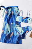 Fashion Sexy Print Split Joint Swimwears