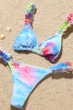 Fashion Sexy Patchwork Frenulum Swimwears