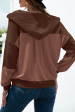 Fashion Casual Solid Split Joint Hooded Collar T-Shirts