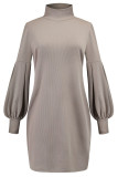 Fashion Street Solid Split Joint O Neck Princess Dresses