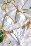 Fashion Sexy Solid Frenulum Swimwears