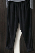 Fashion Casual Solid Loose High Waist Harlan Bottoms