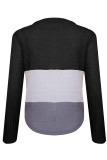 Fashion Casual Solid Split Joint V Neck T-Shirts