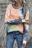 Tie Dye Basic O Neck T-Shirts