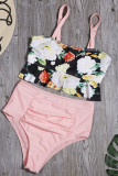 Fashion Sexy Print Split Joint Swimwears